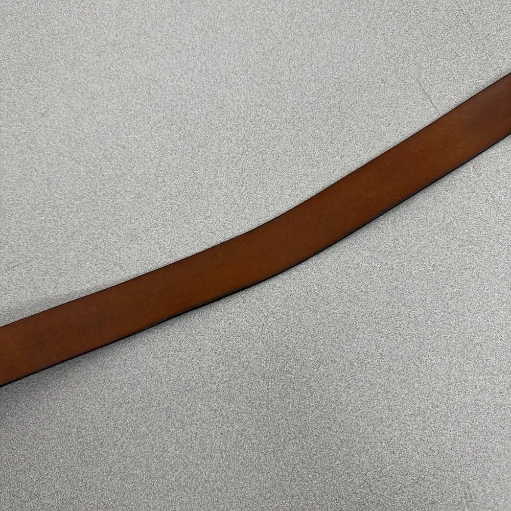 W. Kleinberg Belt Mens 40 Brown Leather Made in Italy Classic Distressed 1.5
